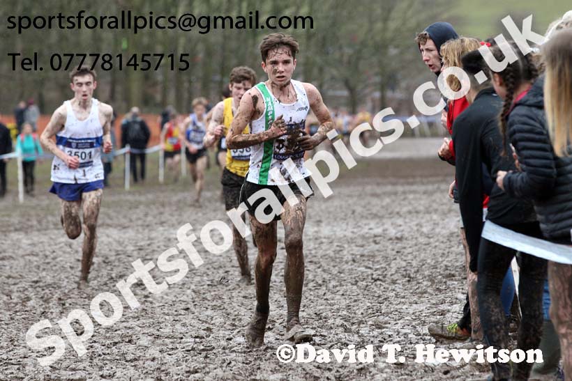 Mens under-17s 2018 British Inter Counties Cross Country Champs., Prestwold Hall, Loughborough. Photo: David T. Hewitson/Sports for All Pics